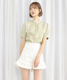 TITTY&CO. | ダブルフリルデニムパンツ(デニムパンツ)