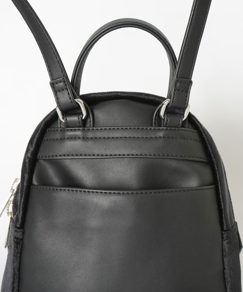 X-girl（エックスガール）の「VELVET MINI DAYPACK（バックパック/リュック・レディース・ライトグリーン/ブラック/ブルー・ONE SIZE）」の16枚目の写真