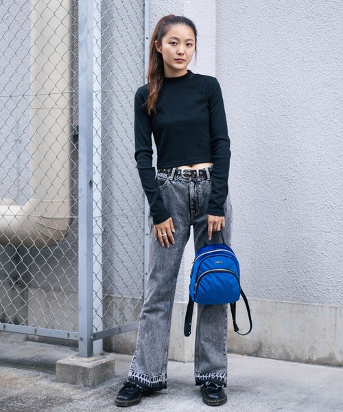 X-girl（エックスガール）の「VELVET MINI DAYPACK（バックパック/リュック・レディース・ライトグリーン/ブラック/ブルー・ONE SIZE）」の22枚目の写真