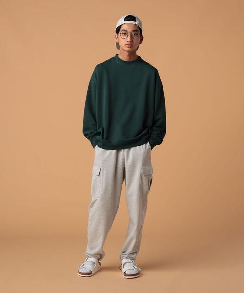 FEELING MADE（フィーリングメイド）の「FEELING MADE エアリースウェット ミリタリー カーゴパンツ（スウェットパンツ・メンズ・ライトグレー/ブラック・MEDIUM/SMALL/LARGE）」の8枚目の写真