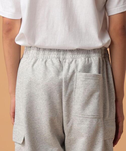 FEELING MADE（フィーリングメイド）の「FEELING MADE エアリースウェット ミリタリー カーゴパンツ（スウェットパンツ・メンズ・ライトグレー/ブラック・MEDIUM/SMALL/LARGE）」の13枚目の写真