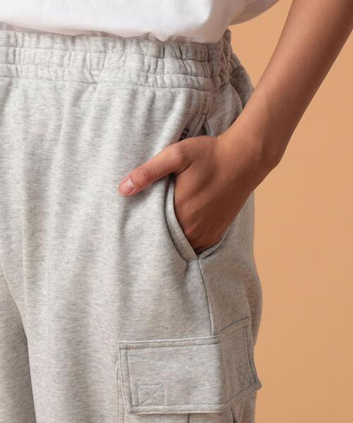 FEELING MADE（フィーリングメイド）の「FEELING MADE エアリースウェット ミリタリー カーゴパンツ（スウェットパンツ・メンズ・ライトグレー/ブラック・MEDIUM/SMALL/LARGE）」の14枚目の写真