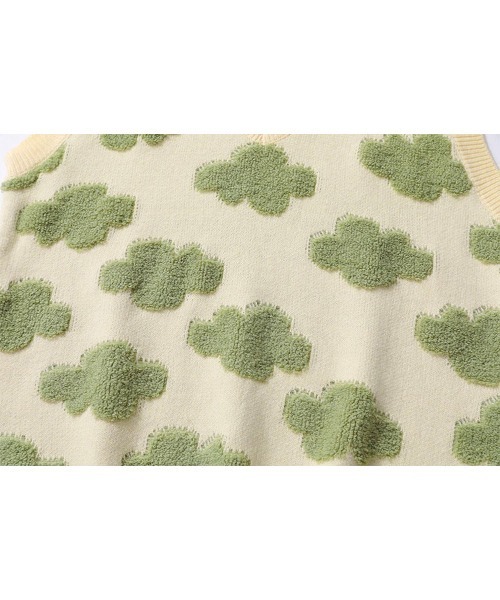 HOOK（フック）の「【HOOK】古着風レトロ柄・幾何学模様・レオパード配色ベスト（ベスト・メンズ・C/H/I/F/K/E/A/B/L/J/G/D・M/L/XL）」の17枚目の写真