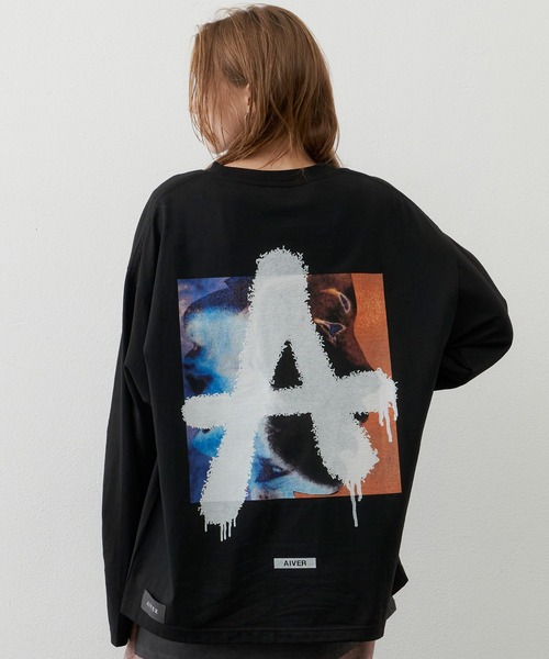 AIVER tシャツ AIVER ウォッシュダメージロンTEE メンズ