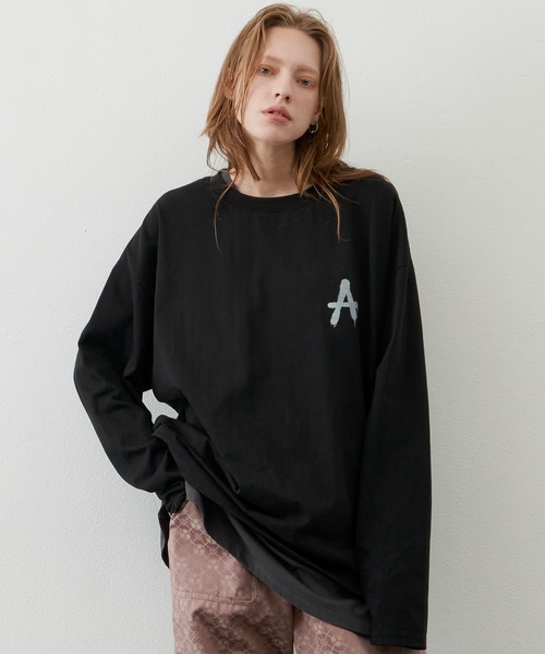 AIVER 16/-ウォッシュ天竺ロンT