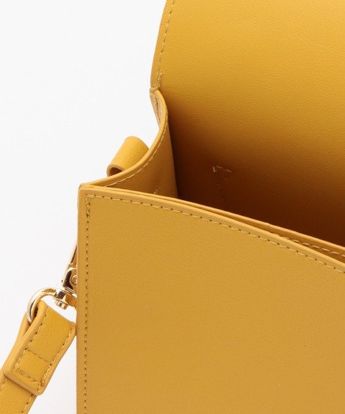ROPE' PICNIC（ロペピクニック）の「【軽量】平カシメフラップミニショルダーバッグ（ショルダーバッグ・レディース・ブラック/ブラウン系その他3/イエロー/シルバー・FREE）」の9枚目の写真