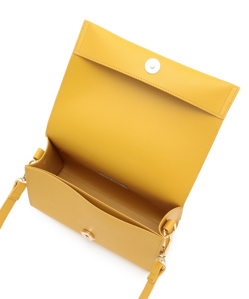 ROPE' PICNIC（ロペピクニック）の「【軽量】平カシメフラップミニショルダーバッグ（ショルダーバッグ・レディース・ブラック/ブラウン系その他3/イエロー/シルバー・FREE）」の11枚目の写真