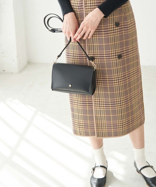 ROPE' PICNIC（ロペピクニック）の「【軽量】平カシメフラップミニショルダーバッグ（ショルダーバッグ・レディース・ブラック/ブラウン系その他3/イエロー/シルバー・FREE）」の19枚目の写真