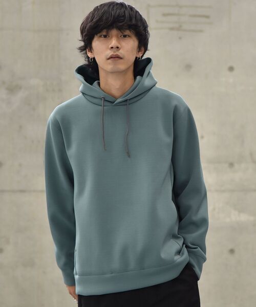 SHIPS（シップス）の「SHIPS: japan quality SOLOTEX(R) バルキーポンチ プルオーバー パーカー（パーカー・メンズ・ホワイト/ライトグレー/ブラック/グリーン/ピンク/ライトブルー/コバルトブルー・SMALL/MEDIUM/LARGE/X-LARGE）」の4枚目の写真