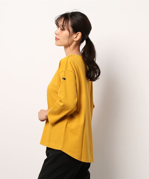 Grand PARK（グランドパーク）の「国産デラヴェ天竺Ｔシャツ（Tシャツ/カットソー・レディース・ブルー/ピンク/ベージュ/イエロー・FREE）」の5枚目の写真