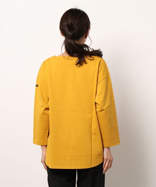 Grand PARK（グランドパーク）の「国産デラヴェ天竺Ｔシャツ（Tシャツ/カットソー・レディース・ブルー/ピンク/ベージュ/イエロー・FREE）」の6枚目の写真