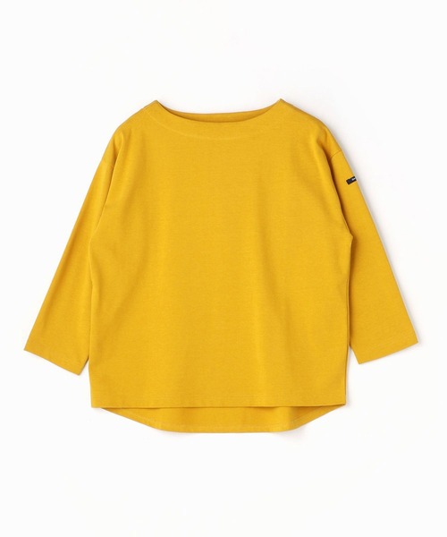 Grand PARK（グランドパーク）の「国産デラヴェ天竺Ｔシャツ（Tシャツ/カットソー・レディース・ブルー/ピンク/ベージュ/イエロー・FREE）」の3枚目の写真