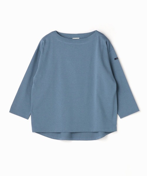 Grand PARK（グランドパーク）の「国産デラヴェ天竺Ｔシャツ（Tシャツ/カットソー・レディース・ブルー/ピンク/ベージュ/イエロー・FREE）」の2枚目の写真