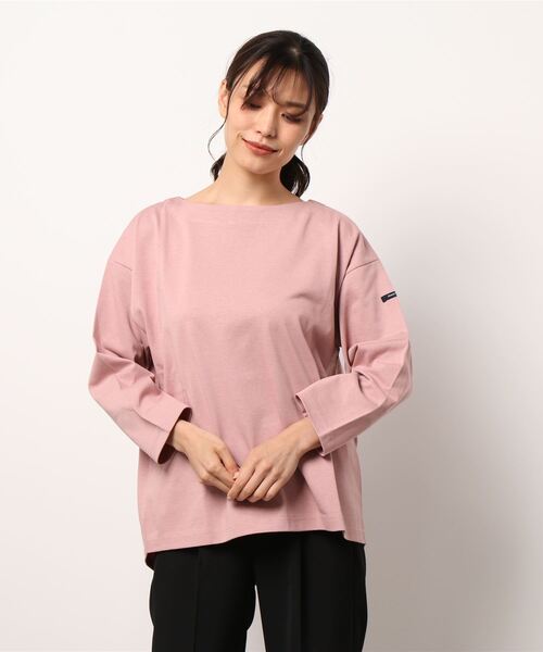 Grand PARK（グランドパーク）の「国産デラヴェ天竺Ｔシャツ（Tシャツ/カットソー・レディース・ブルー/ピンク/ベージュ/イエロー・FREE）」の16枚目の写真