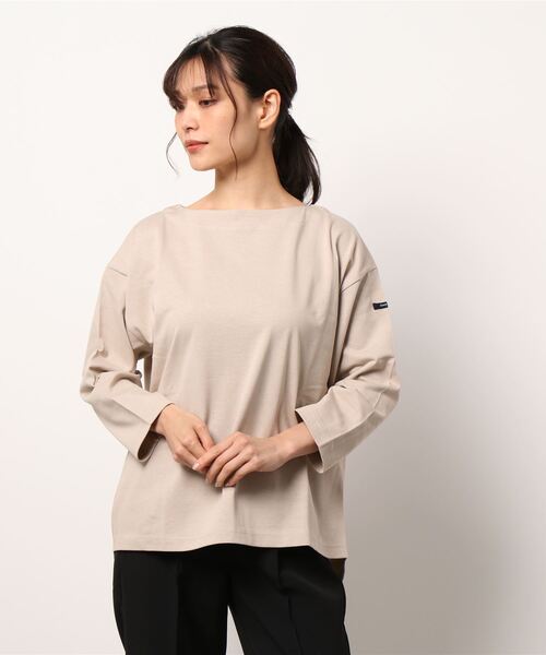 Grand PARK（グランドパーク）の「国産デラヴェ天竺Ｔシャツ（Tシャツ/カットソー・レディース・ブルー/ピンク/ベージュ/イエロー・FREE）」の17枚目の写真