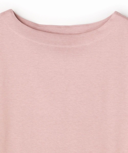 Grand PARK（グランドパーク）の「国産デラヴェ天竺Ｔシャツ（Tシャツ/カットソー・レディース・ブルー/ピンク/ベージュ/イエロー・FREE）」の8枚目の写真