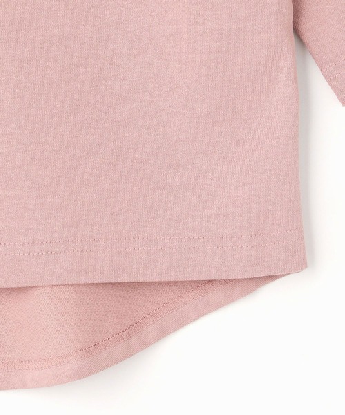 Grand PARK（グランドパーク）の「国産デラヴェ天竺Ｔシャツ（Tシャツ/カットソー・レディース・ブルー/ピンク/ベージュ/イエロー・FREE）」の10枚目の写真