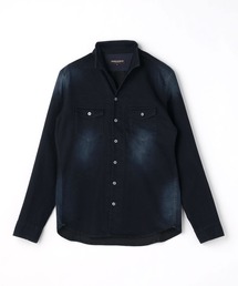 HIDEAWAYS NICOLE | ソフトシャンブレーツイルストレッチシャツ(シャツ/ブラウス)