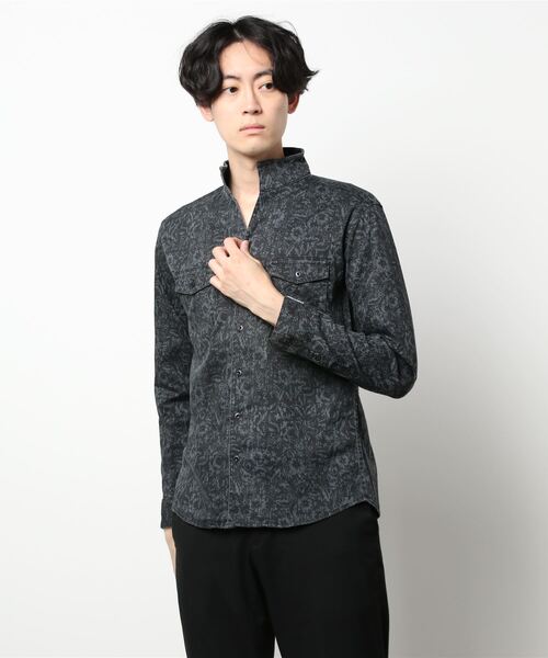 HIDEAWAYS NICOLE(ハイダウェイニコル)の「ソフトシャンブレーツイルストレッチシャツ(シャツ/ブラウス・メンズ・オフホワイト/インディゴブルー/ホワイト系その他/ブラック系その他・MEDIUM/LARGE/X-LARGE)」の13枚目の写真