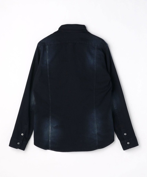 HIDEAWAYS NICOLE(ハイダウェイニコル)の「ソフトシャンブレーツイルストレッチシャツ(シャツ/ブラウス・メンズ・オフホワイト/インディゴブルー/ホワイト系その他/ブラック系その他・MEDIUM/LARGE/X-LARGE)」の14枚目の写真