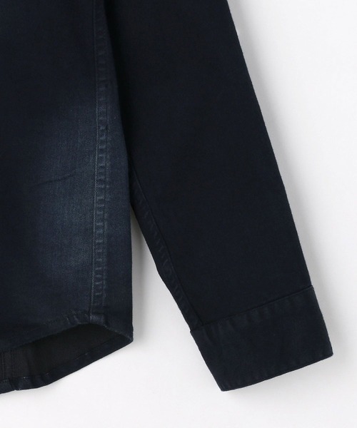 HIDEAWAYS NICOLE(ハイダウェイニコル)の「ソフトシャンブレーツイルストレッチシャツ(シャツ/ブラウス・メンズ・オフホワイト/インディゴブルー/ホワイト系その他/ブラック系その他・MEDIUM/LARGE/X-LARGE)」の5枚目の写真