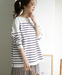 URBAN RESEARCH DOORS | パネルボーダーボートネックカットソー(Tシャツ/カットソー)