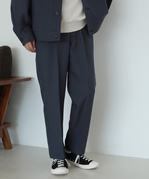 LAKOLE（ラコレ）の「ステップツイルトラウザーパンツ / 218465（スラックス・メンズ・ブラック/アイボリー/ネイビー・M/L）」の3枚目の写真