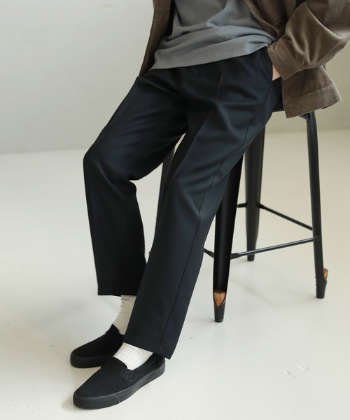 LAKOLE（ラコレ）の「ステップツイルトラウザーパンツ / 218465（スラックス・メンズ・ブラック/アイボリー/ネイビー・M/L）」の2枚目の写真