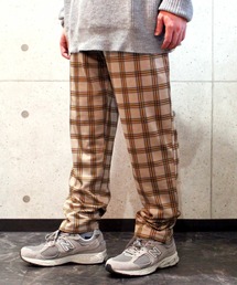 ダンボール 無地 チェック シェフパンツ