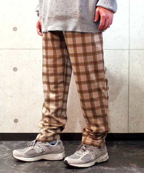 SHISKY(シスキー)の「ダンボール 無地 チェック シェフパンツ(スウェットパンツ・メンズ・ベージュ/ネイビー系/ブラウン/ベージュ系その他2/ホワイト系その他/ブラック/ベージュ系その他/杢グレー/グレー系その他/ブラウン系その他・L/M/XL)」の8枚目の写真