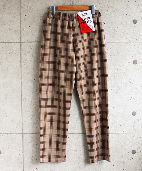 SHISKY(シスキー)の「ダンボール 無地 チェック シェフパンツ(スウェットパンツ・メンズ・ベージュ/ネイビー系/ブラウン/ベージュ系その他2/ホワイト系その他/ブラック/ベージュ系その他/杢グレー/グレー系その他/ブラウン系その他・L/M/XL)」の17枚目の写真