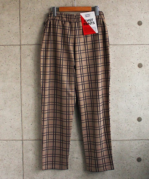 SHISKY(シスキー)の「ダンボール 無地 チェック シェフパンツ(スウェットパンツ・メンズ・ベージュ/ネイビー系/ブラウン/ベージュ系その他2/ホワイト系その他/ブラック/ベージュ系その他/杢グレー/グレー系その他/ブラウン系その他・L/M/XL)」の18枚目の写真