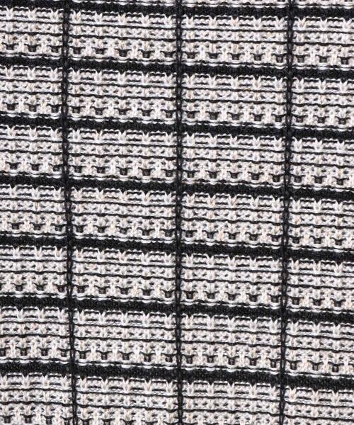 Allamanda(アラマンダ)の「ツイード調半袖ニット(SET UP)(ニット/セーター・レディース・サックスブルー系1/パープル/ホワイト×ブラック・M)」の7枚目の写真