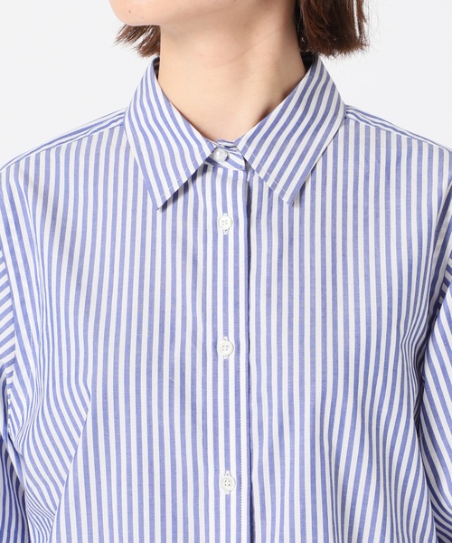 SLOBE IENA（スローブイエナ）の「パールボタンレギュラーシャツ【手洗い可能】◆（シャツ/ブラウス・レディース・イエロー/ホワイト/ブルー・FREE）」の13枚目の写真