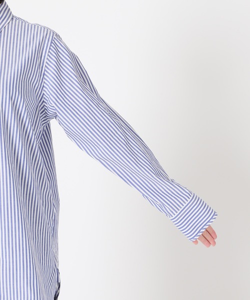 SLOBE IENA（スローブイエナ）の「パールボタンレギュラーシャツ【手洗い可能】◆（シャツ/ブラウス・レディース・イエロー/ホワイト/ブルー・FREE）」の15枚目の写真