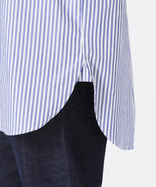 SLOBE IENA（スローブイエナ）の「パールボタンレギュラーシャツ【手洗い可能】◆（シャツ/ブラウス・レディース・イエロー/ホワイト/ブルー・FREE）」の19枚目の写真