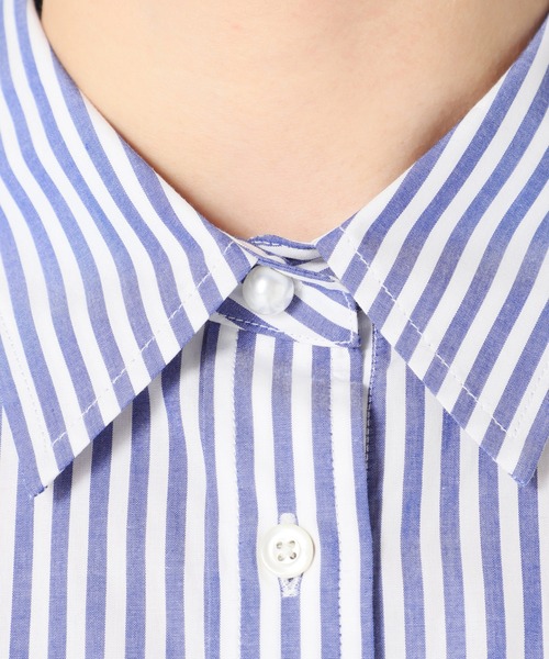 SLOBE IENA（スローブイエナ）の「パールボタンレギュラーシャツ【手洗い可能】◆（シャツ/ブラウス・レディース・イエロー/ホワイト/ブルー・FREE）」の18枚目の写真