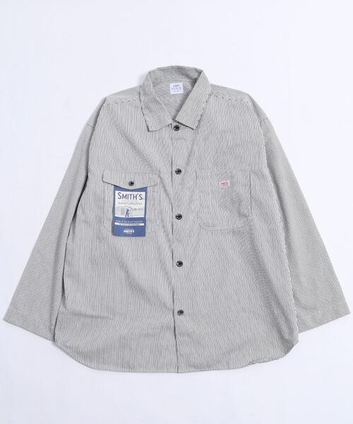coen（コーエン）の「SMITH’S(スミス)別注レギュラーシャツ（シャツ/ブラウス・メンズ・ネイビー/ホワイト/ブラック・LARGE/SMALL/MEDIUM）」の9枚目の写真