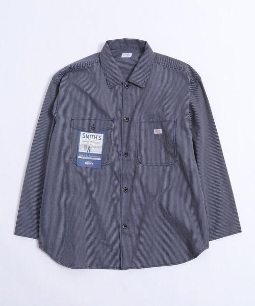 coen（コーエン）の「SMITH’S(スミス)別注レギュラーシャツ（シャツ/ブラウス・メンズ・ネイビー/ホワイト/ブラック・LARGE/SMALL/MEDIUM）」の11枚目の写真