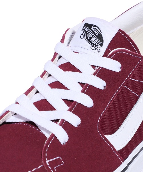 VANS（バンズ）の「VANS/ヴァンズ Sk8-Low スケハイ ローカット スニーカー ストリート 定番 スウェード キャンバス（スニーカー・メンズ・マルーン・8/10/9/8h/9h）」の6枚目の写真