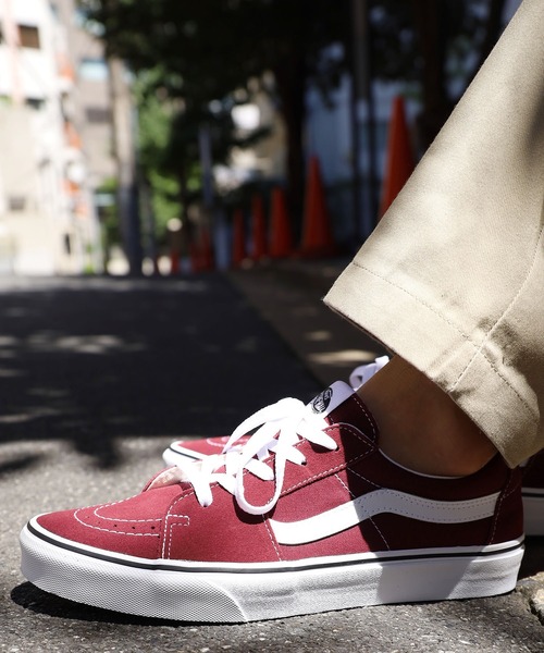 VANS（バンズ）の「VANS/ヴァンズ Sk8-Low スケハイ ローカット スニーカー ストリート 定番 スウェード キャンバス（スニーカー・メンズ・マルーン・8/10/9/8h/9h）」の19枚目の写真