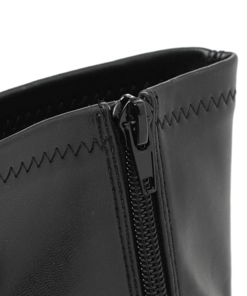 LAKOLE（ラコレ）の「スクエアトゥソフトショートブーツ / 228576（ブーツ・レディース・ブラック/モカ/イエロー系/オフホワイト・MEDIUM/LARGE）」の16枚目の写真