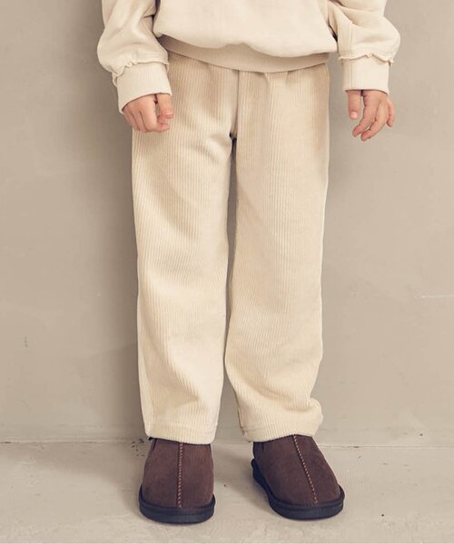 apres les cours(アプレレクール)の「カットコール/7days Style pants 9分丈(その他パンツ・キッズ・ベージュ/ブラウン/アイボリー・90/100/80/110/120/130)」の2枚目の写真