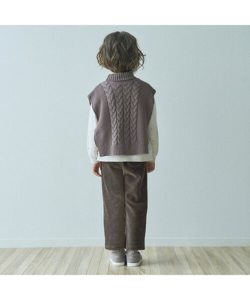 apres les cours(アプレレクール)の「カットコール/7days Style pants 9分丈(その他パンツ・キッズ・ベージュ/ブラウン/アイボリー・90/100/80/110/120/130)」の5枚目の写真