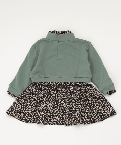 Gemeaux（ジェモー）の「ドッキングワンピース（ワンピース・キッズ・グリーン・90L/100L/110L/140L/120L/130L/150L）」の2枚目の写真