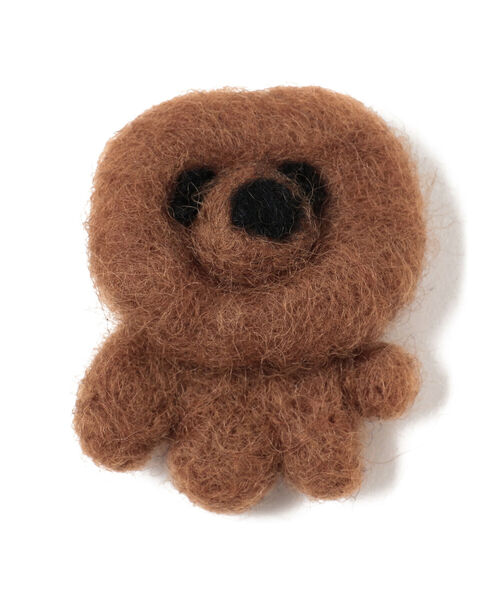BEAMS BOY（ビームスボーイ）の「EARTH MADE HOME / Animal Brooch（ブローチ/コサージュ・レディース・ブラウン/グレー/イエロー/グリーン・ONE SIZE）」の3枚目の写真