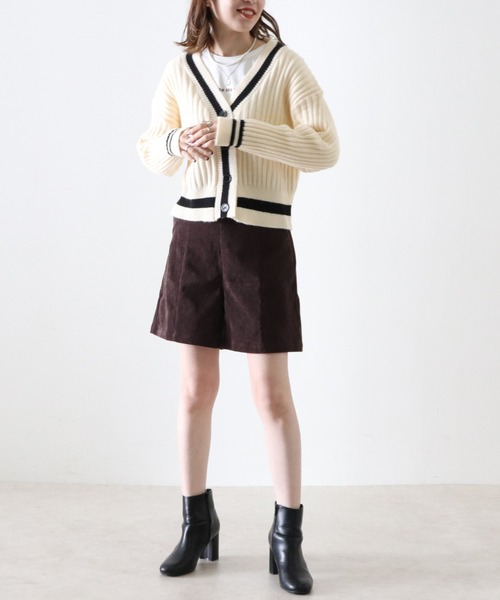 Cheek（チーク）の「チルデンニットカーディガン（カーディガン/ボレロ・レディース・アイボリー/ブラック・MEDIUM）」の16枚目の写真