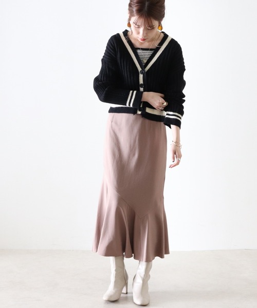 Cheek（チーク）の「チルデンニットカーディガン（カーディガン/ボレロ・レディース・アイボリー/ブラック・MEDIUM）」の7枚目の写真