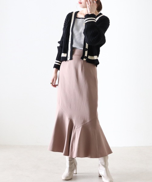 Cheek（チーク）の「チルデンニットカーディガン（カーディガン/ボレロ・レディース・アイボリー/ブラック・MEDIUM）」の18枚目の写真