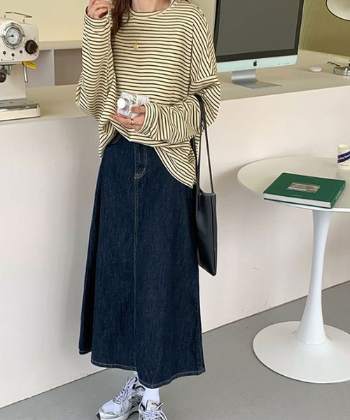 LOPASS(ロパス)の「ボーダートップス(Tシャツ/カットソー・レディース・ベージュ系その他/ベージュ・LARGE/MEDIUM)」の13枚目の写真